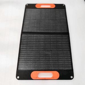 Cheap 2 Folds Solar Panels Charger Foldable 60W Portable Solar Panel 166mmx166mm Cell for sale