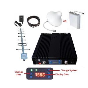 Triple Band Mobile Signal Booster 23 DBm Cover 75dB Gain 2000sqm Coverage