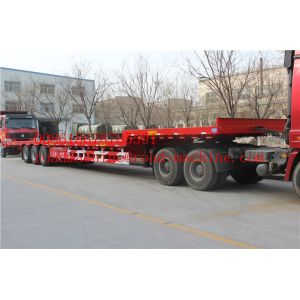 China 2 A X LES EQUIPMENT LOW BED TRAILER  28T Single speed 25TON/35TONS carry  construction machine on sale