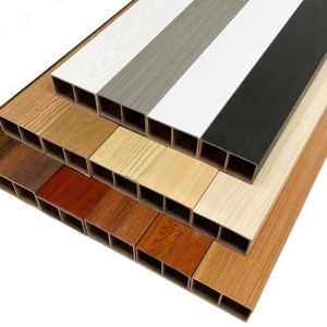 Cheap Glossy WPC Timber Tubes For Indoor House Decoration In Customized Color for sale