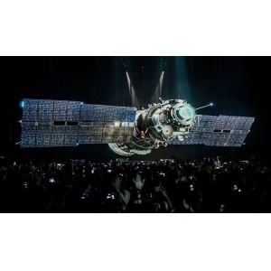 Invisible 3D Hologram Mesh Screen Live Hologram Projection 78% Transparency