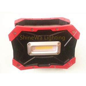 Cheap 600 Lumen Solar Led Work Light , Rechargeable 5W Rectangle COB Led With USB Cable for sale