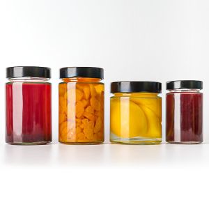 Wholesale Cheap Glass Transparent Chili Jam Sealed Luxury Hexagon Honey Jar