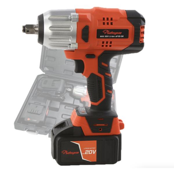 3000RPM 600Nm Electric Wrench Tool 20V 1/2" Cordless Electric Impact Wrench