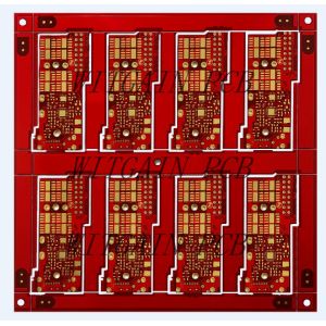Six Layer Thick Copper PCB / Heavy Copper Pcb Red Color Power Supply