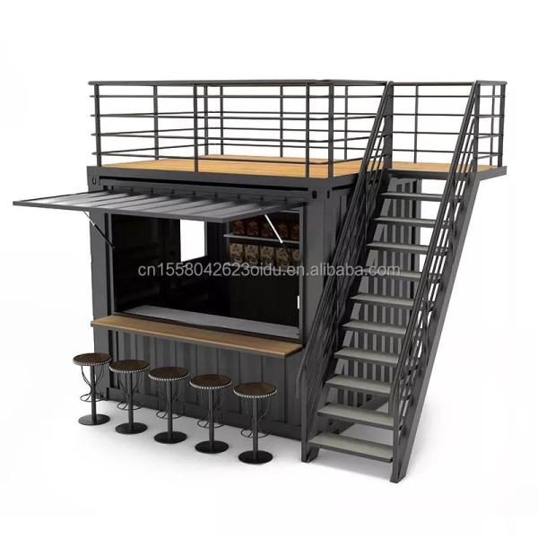 Quality Wooden Outdoor Customized Coffee Booth Mall Kiosk 10ft Container Shop for Modern Hotel wholesale