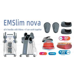 100HZ Tesla Sculpt EMShape Body Sculpting Machine 4 Handles For Body Arms And