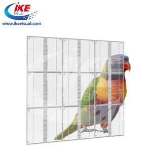 P3.9 Rental Glass Window LED Display 5000 Nits 500*100 transparent lED curtain