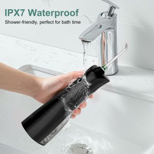 China Factory Portable IPX7 Waterproof Water Flosser Mini Cordless Oral Irrigator Water Teeth Cleaner for Travel Home on sale