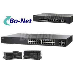 SF220 24 High Speed Cisco SMB Switch With 2 Gigabit Ethernet Combo Uplink Ports