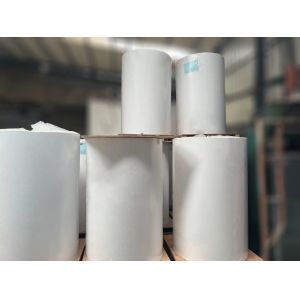 Printing Materials Coated Paper with Permanent Adhesive and Transparent PET Film