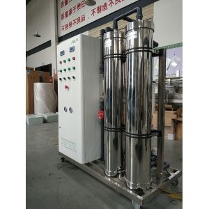 Efficient Single Pass Reverse Osmosis System 5.0KW Power Rating 2000 LPH Flow