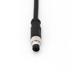 A Code M8 Connectors With Pre Assembled 2 M Cable Straight Male 6 Pin A Code 30V