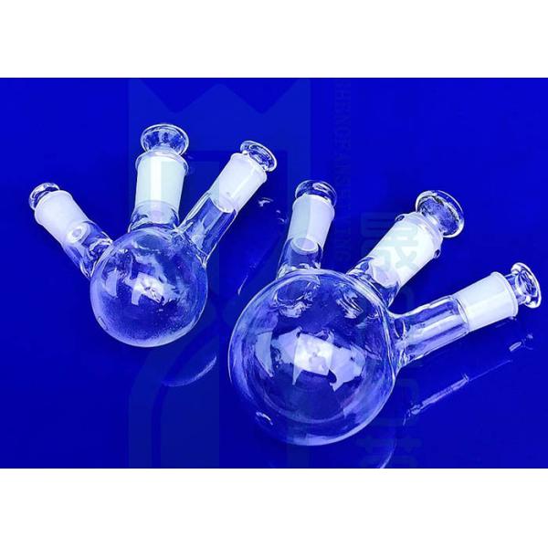 Quality Transparent Three Necks Od 500mm Quartz Round Bottom Flask wholesale