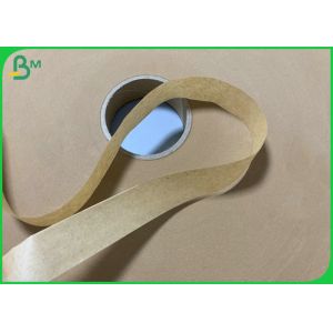 China 28g Brown Kraft Straw Wrapping Paper 27mm Eco - friendly on sale