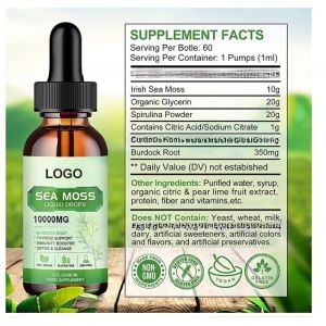 Seamoss drop Ultra-Strength Bladderwrack Immunity Booster, Support Skin, and