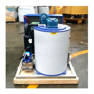 Danfoss Compressor Industrial Ice Machines 2ton Flake Ice Making Machine by