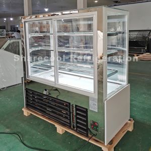 4 Layers Glass Cake Display Cake Showcase Cabinet Air Cooling With Defroster