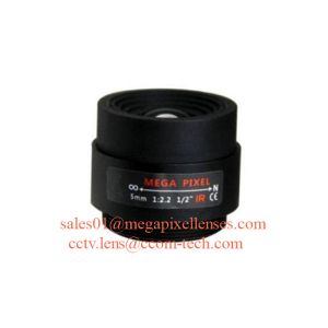 1/1.8" 5mm 10MP M12/CS mount low-distortion 4K UHR lens lens for AR0521/IMX274