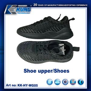 Customized Logo Printing Children Safety Shoes Upper High Elastic