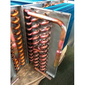 Customized Refrigeration Evaporator Coils AC Condenser Fin For Water Chiller