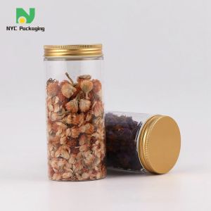 300ml Plastic Food Jars With Gold Lids Plastic Storage Container