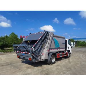 Compressed Garbage Collection 5-10Ton Capacity Garbage Compactor Truck