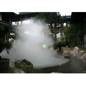 Electric Smoking Water Fog Fountain , Large Misting Fountains With Lights