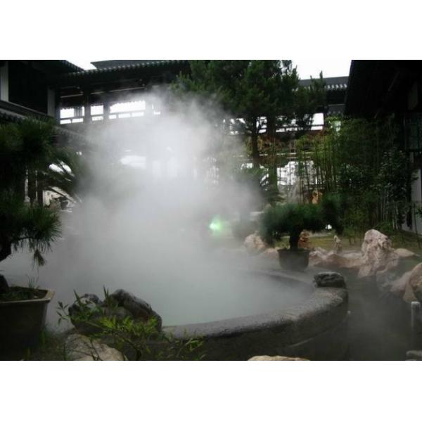 Quality Electric Smoking Water Fog Fountain , Large Misting Fountains With Lights wholesale