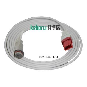 Ultraview 90496 91496 Spacelabs 10 Pin IBP Adapter Cable To BD Transducer