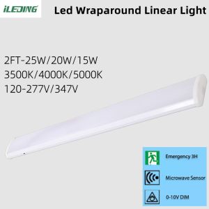 AC 110V ±10% 2FT 4FT Commercial LED Batten Wrap Light Surface Mounted Linear LED