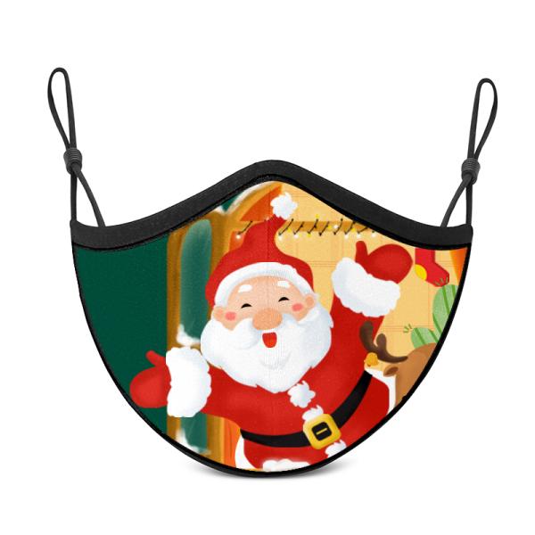 Christmas Children'S Face Mask , Colorful Holiday Face Masks 100% Cotton