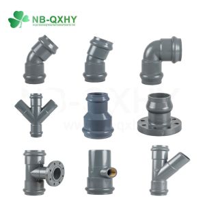 Cheap PVC One Faucet One Flange One Insert Regular Tees DIN with Rubber Ring Drain Water QX for sale