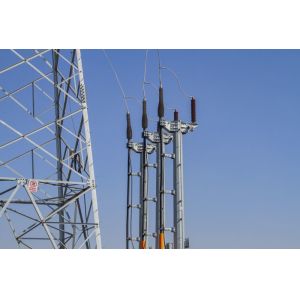 ASTM A572 66KV Electrical Transmission Steel Lattice Tower, Galvanizated Power
