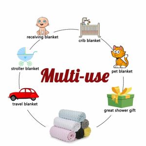 Multifunctional Minky Infant Blanket Soft Minky Blankets Skin Friendly
