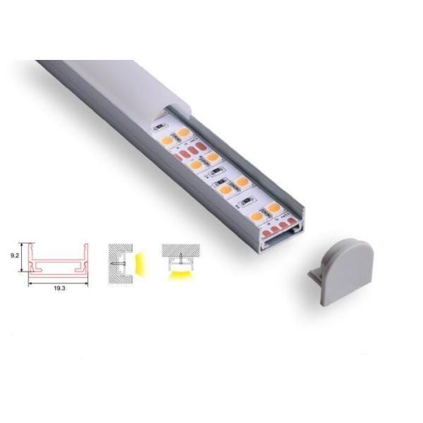 Quality Round Diffuser Led Aluminum Profile 9.2 X 19.3mm C024 10 Years Lifespan wholesale