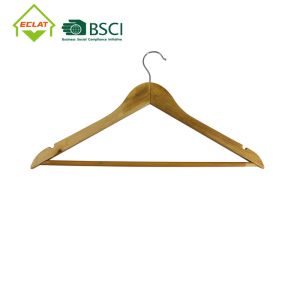 Cheap 44.5x23.5x1.2cm Heavy Duty Skirt Solid Wood Hangers for sale