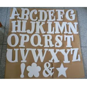 China Wooden letters in Matt white color 26 letters and marks on sale