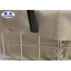 Galfan Coated Welded Gabion Baskets Geotextile Lined Construction Wall