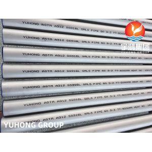 ASTM A312 / ASME SA312 TP316L (SUS316 / 1.4404), Stainless Steel Seamless Pipe,