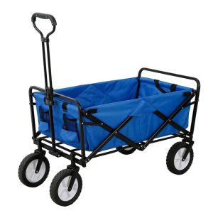 Four-Wheel Design Portable Beach Wagon Carts Multifunctional Hand Trolley for