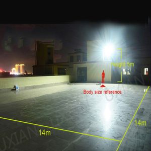 200W Power Solar Billboard Light Security Flood Lights 8800L Stainless Steel