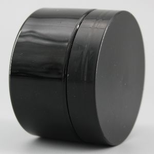 4.06oz 120ml Black Plastic Cosmetic Jars For Ink Glue Packaging