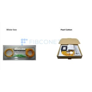 Operating Wavelength 2 Conductor PLC Fiber Splitter with FC/SC/LC/ST Connector