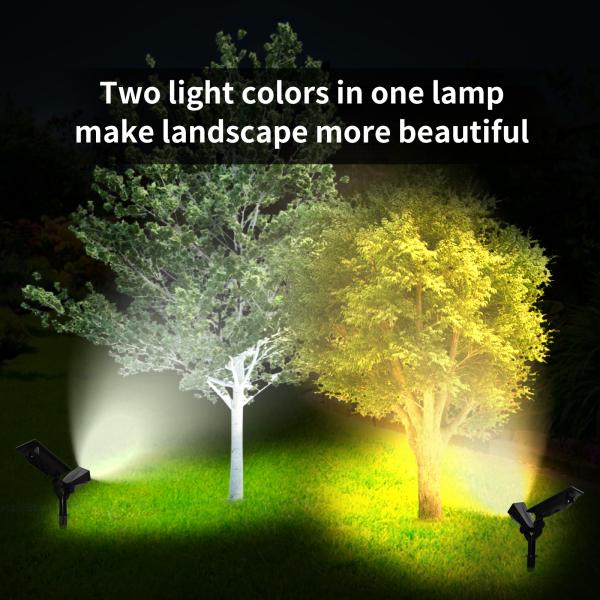 Adjustable IP65 Waterproof SMD3838 LED Outdoor Solar Spot Lights