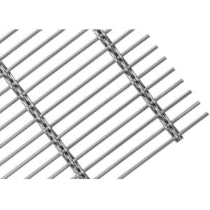Rod Crimped Wire Mesh , Stainless Steel Architectural Wire Mesh for Decoration