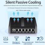 6 Gigabit Ethernet RJ45 J1900 Firewall Router Ubuntu Desktop Router With WiFi
