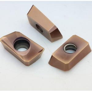 Bronze Color Carbide Insert Milling Cutters For Heavy Roughing Process