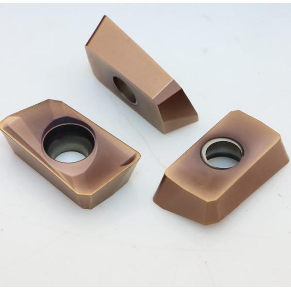 Bronze Color Carbide Insert Milling Cutters For Heavy Roughing Process