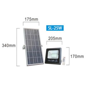 Waterproof IP65 25W 4h Solar Panel LED Flood Light